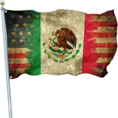 Mexico Flag Mexican American Flags for Outside 3x5 Double Sided Mexico Mexica...