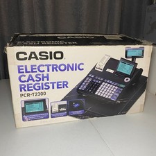 Casio PCR-T2300 Electronic Cash Register Thermal Printer LCD Display Tested