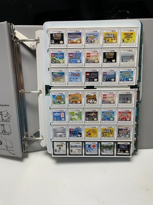 70-Game DS/3DS Binder Holder – Rigid 3D-Printed Page with Secure