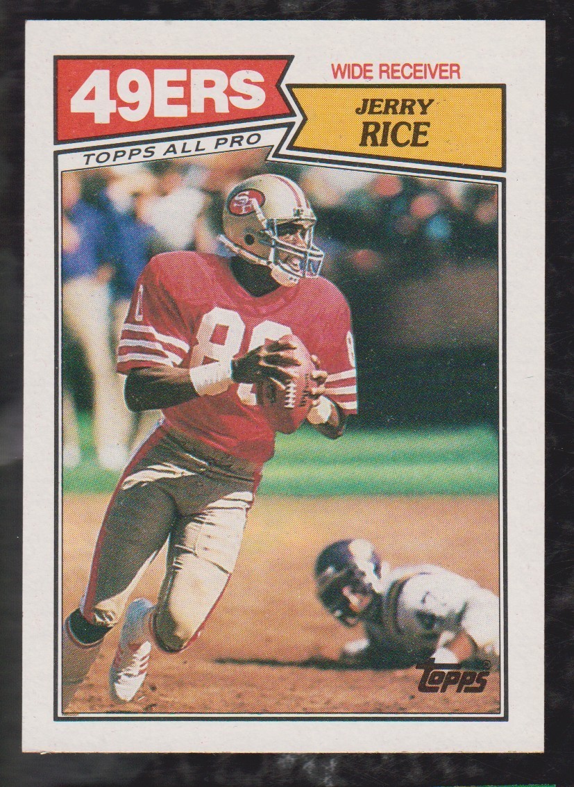 1987 TOPPS FOOTBALL #115 JERRY RICE NMMT **** FREE SHIPPING ****