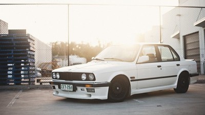 BMW E30 stance cars Sports Car 11x17 Poster