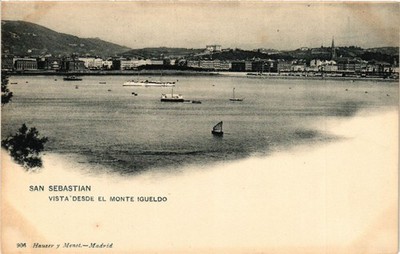 CPA SPANIEN San Sebastian - Vista desde el Monte Igueldo (282343)