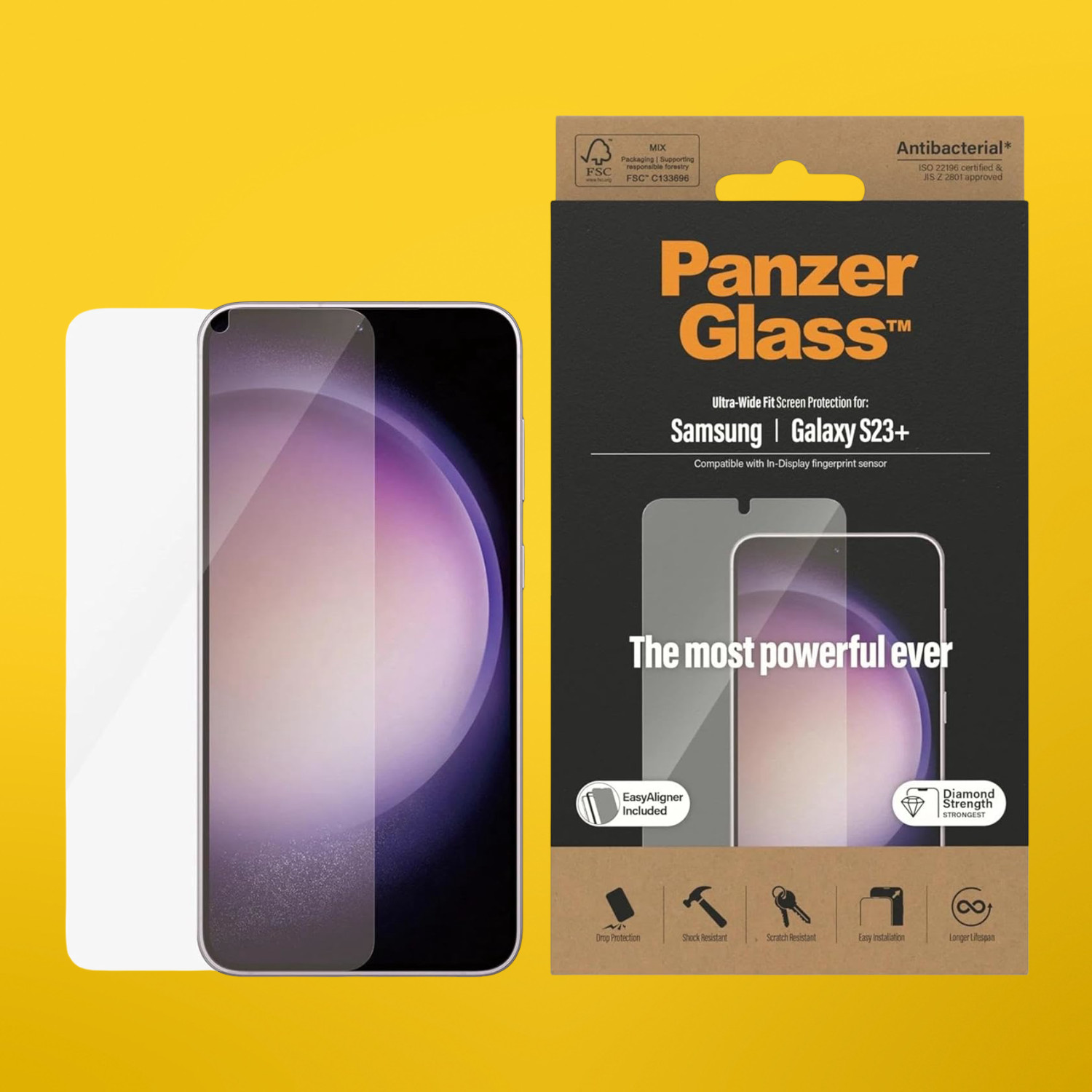 PanzerGlass® Screen Protector Samsung Galaxy S23+ | Ultra-Wide Fit