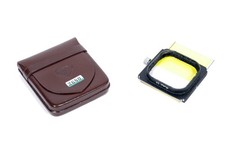 Rollei Rolleiflex 3.5 shade mounted graduated filter holder yellow filter case
