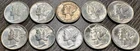 1923-1945 PDS GEM UNCIRCULATED Mercury Dime Collection 10C, 10 Coins Total