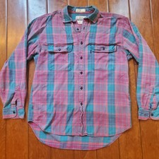 Vintage 90s Y2k LEVI'S Plaid Long Sleeve Mens M Button Down Shirt