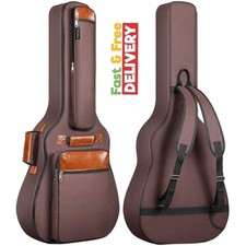 41" Acoustic Guitar Travel Carrying Case Waterproof Padded Bag Gig Backpack UK