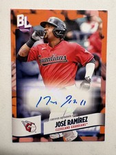 2024 Topps Big League - Electric Orange Foil Autographs Jose Ramirez #BEO-JR...