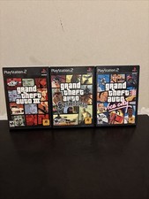 Grand Theft Auto PS2 Trilogy Bundle - GTA III, Vice City, San Andreas.
