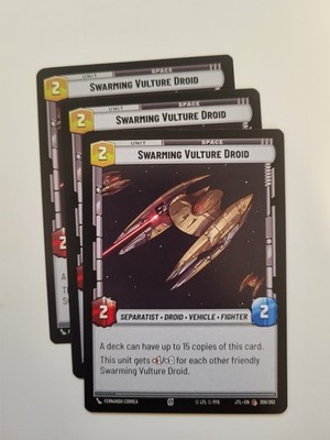 Swarming Vulture Droid x3 - #256 - Jump to Lightspeed - Star Wars Unlimited