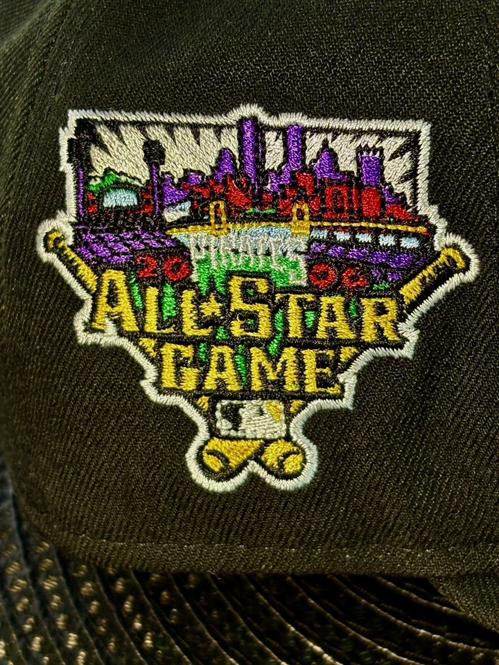 Pittsburgh Pirates Jolly Roger Hat Club 2006 ASG Black/Gold 59FIFTY 7 3/4 Fitted - Image 2 of 4