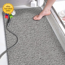 Shower Mats Non Slip without Suction Cups PVC Loofah Bathroom Mats