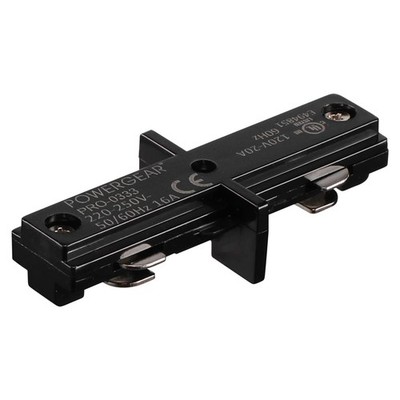 LEONLITE H Track Dead End I Connector, Single Circuit I Black