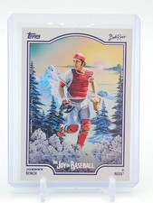 JOHNNY BENCH 2025 TOPPS X BOB ROSS JOY OF BASEBALL #55 REDS B Q3735