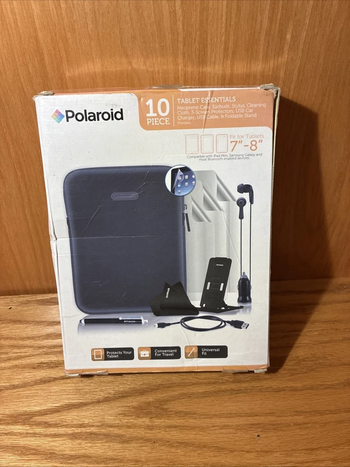 POLAROID 10 Pc 7-8" Tablet Accessories Damaged Open Box! (2A)   - Image 2 of 4
