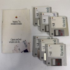 Vintage Mac System 7 Personal Upgrade Kit Apple Software 3.5  Floppy