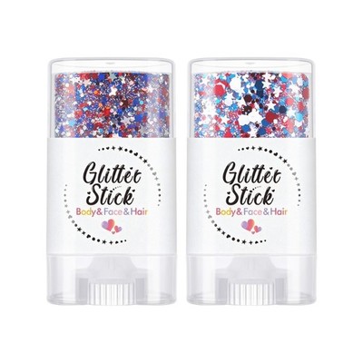 Independence Day Glitter SelfAdhesive Red White Blue Shimmers Face Glitter