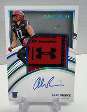 2022 Panini Immaculate Collegiate #85 Alec Pierce Premium Patch Auto #'d /5