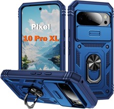 Case for Google Pixel 10 Pro XL, Kickstand Slide Camera Cover, Heavy Duty