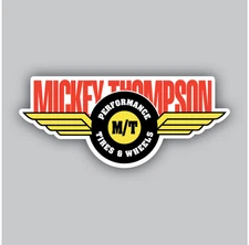 Mickey Thompson Racing Tires Vinyl Sticker/Decal -Drag -Wheels-Off-road -Vintage