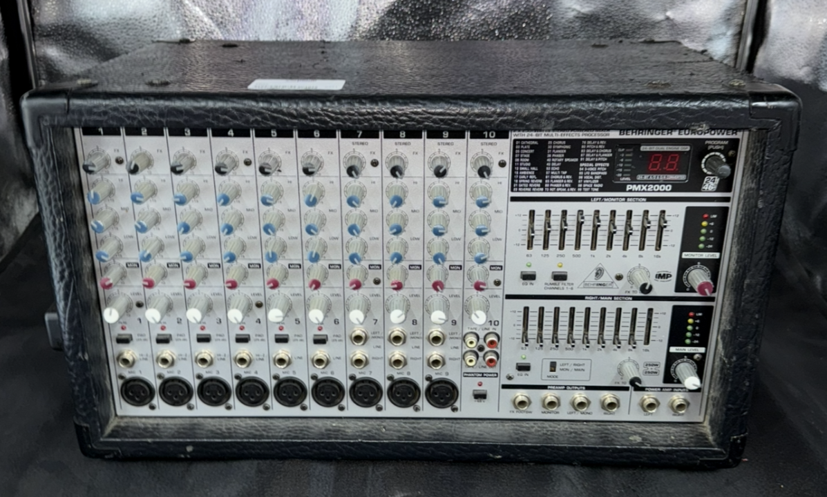 配信機器・PA機器・レコーディング機器 BEHRINGER EUROPOWER PMX2000 Behringer Europower PMX2000 Powered Mixer Multi Effects 10 Channel
