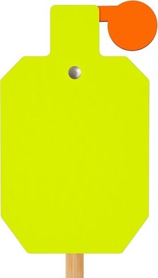 AR500 Steel Hostage Target - 12''x20'' Reactive Shooting Target in Neon Colors