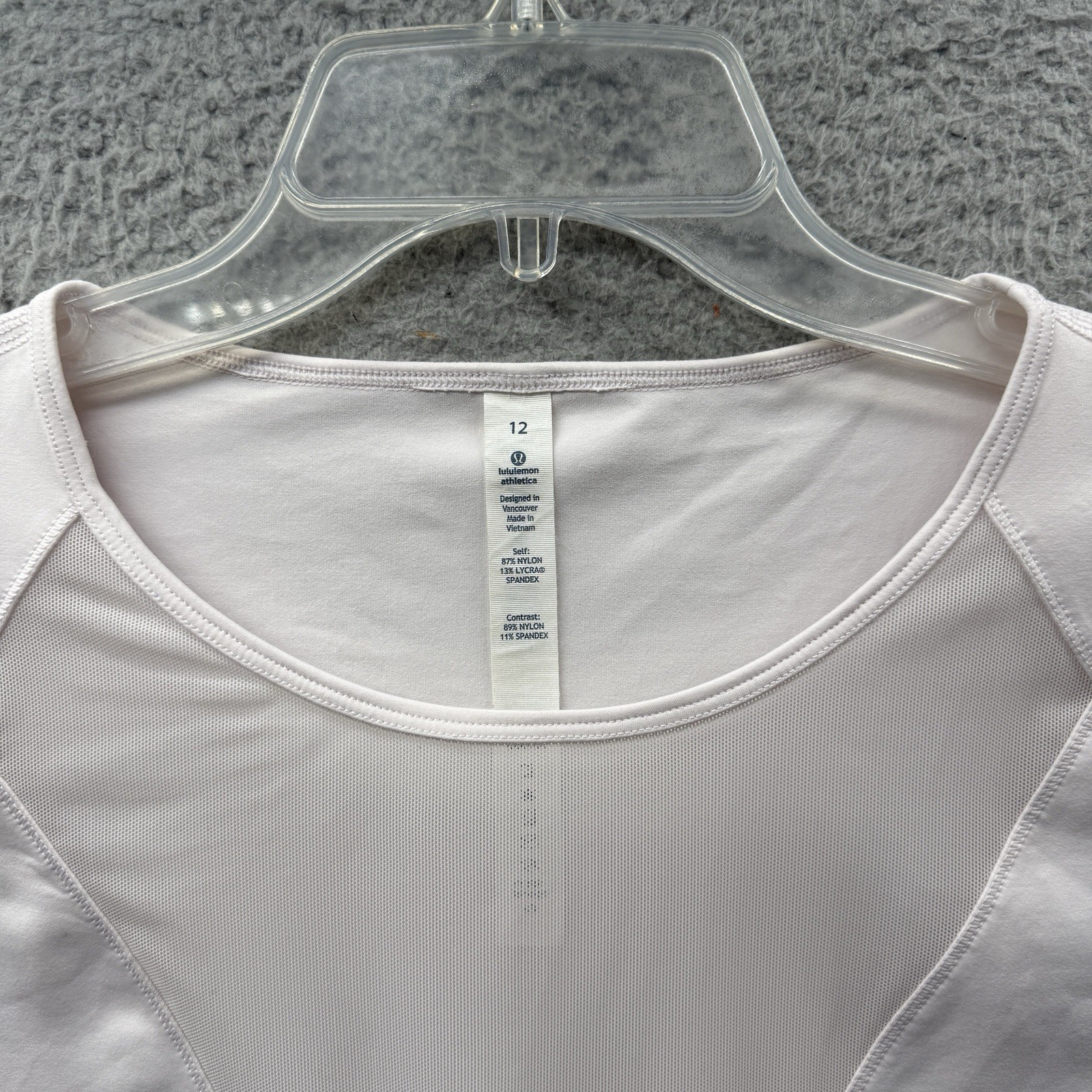 Lululemon Lab Edge Sleeveless Tank Top Tee Plank Luxtreme Mesh Blush Pink 12 image 8