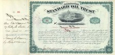 Standard Oil Trust signed by John D. Archbold, J.D. Rockefeller and J.A. Bostwic