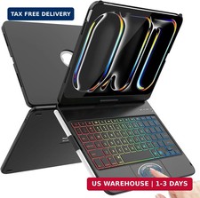 Touch iPad Pro 11 inch case with Keyboard M5/M4, 2025/2024 , 360  Rotatable, 7-
