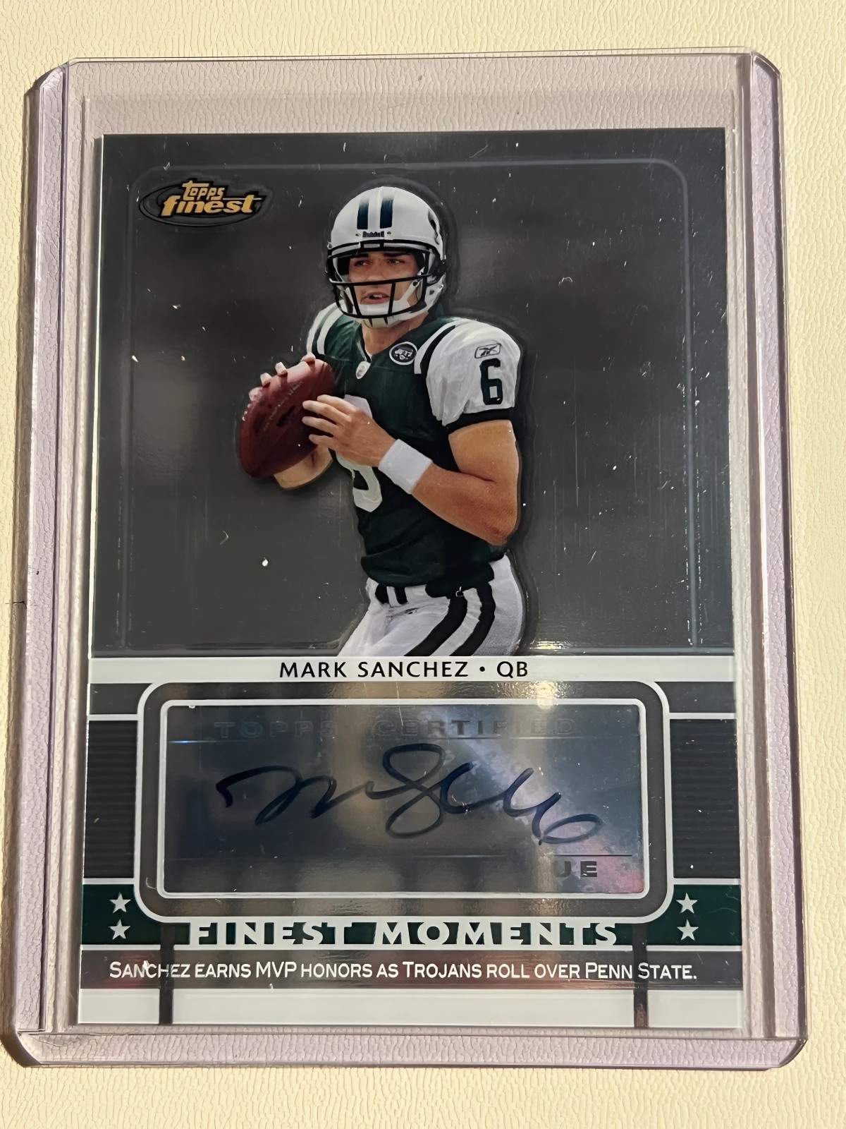 Mark Sanchez Finest Moments Autograph #MJS Base