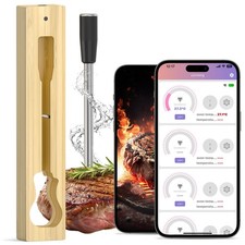 Wireless Meat Thermometer Digital: Bluetooth WiFi Instant Read Food Thermomet...