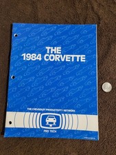 The 1984 Corvette Pro Tech Manual Chevrolet Chevy 350 L83 V8 Electrical Body Etc