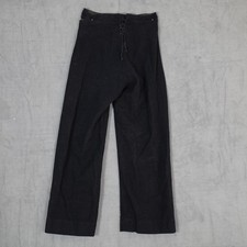 Vintage US Navy Naval Clothing Factory Pants Navy Blue Wool 13 Button Sailor