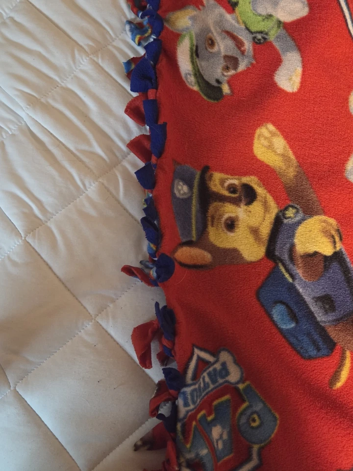 Manta de corbata Red Paw Patrol bebé niño Nickelodeon Foto 3 de 4