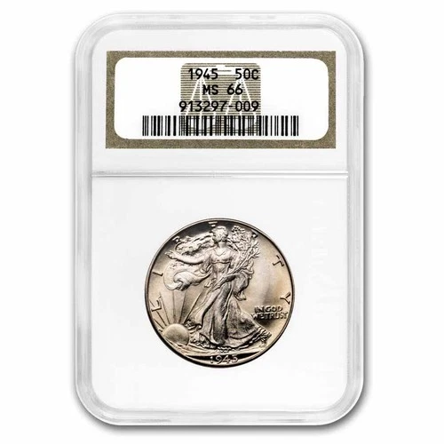 1945 Walking Liberty Half Dollar MS-66 NGC