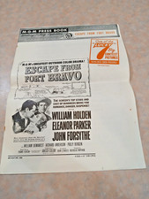 1953  MGM-   ESCAPE FROM FORT BRAVO W/ WILLIAM HOLDEN & ELEANOR PARKER PRESSBOOK