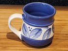 Pfaltzgraff Villa Flora Mug,  discontinued stoneware coffee mug, Blue & White  — photo 5