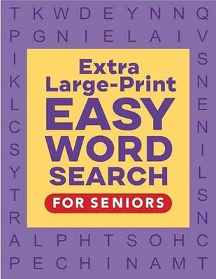 Extra Large-Print Easy Word Search - Paperback, by Rockridge Press - Very Good