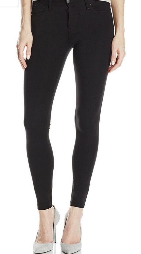 JOE'S JEANS Seamed Low Rise Skinny Pant Ponte Leggings Black 8995250 27x27 #2 px