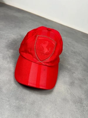 Casquette rouge Puma x Scuderia Ferrari brodé 100% coton one size Ref : 1436 - Photo 1/4