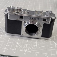 Vintage Nikon S2 35mm Rangefinder Film Camera Body Nippon Kogaku Tokyo UNTESTED