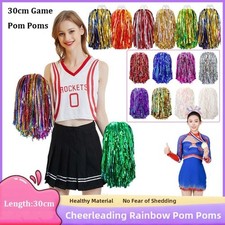 30cm Game Pom Poms PET Cheering Ball  Dance Party Concert Decorator