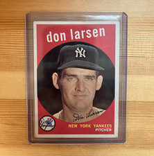 Topps 1959 Topps Don Larsen #205 White Back New York Yankees
