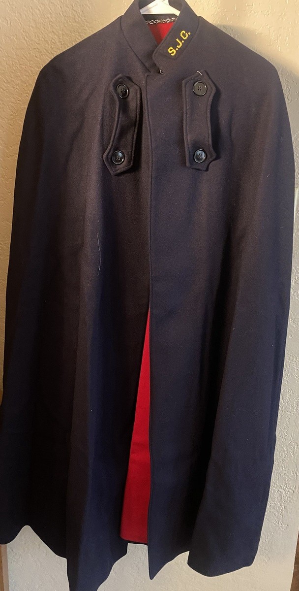 Vintage WWII BRUCK-Curtis Navy Blue Wool Nurses Uniform Blue Cape