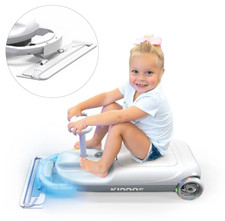 Tzumi 2-in-1 Electric Mop On-The-Go Kart for Kids Ages 3 Fun Cleaning