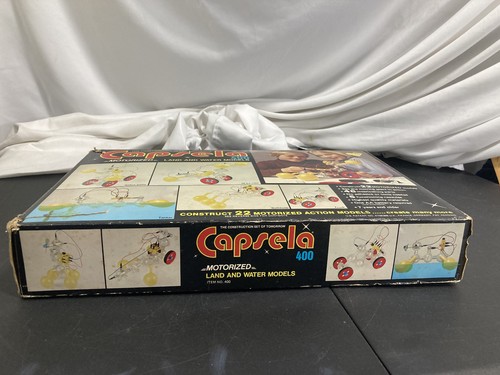 Capsela 400 Vintage 1978 - Set Costruzioni Modelli Motorizzati Terra e Acqua - Foto 2 di 11