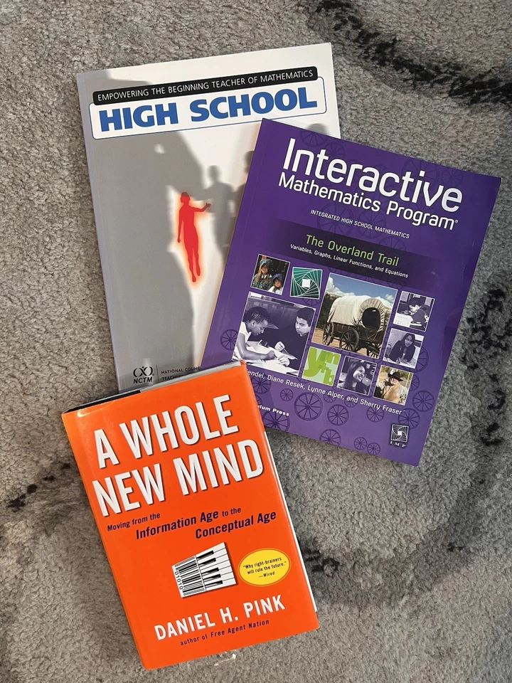 9 Assorted Educational Math Books- Math Textbook-Education  - Image 4 of 4