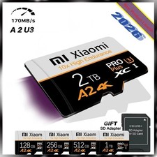 Micro SD Card 128GB 256GB 512GB 1TB 2TB High Speed TF Memory Card SD Adapter