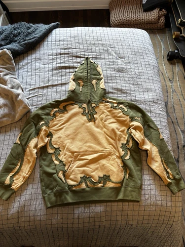 Sweat à capuche Supreme Western vert/marron