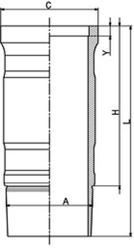 CYLINDER LINER 89901110 FOR DC9.13/12/11/20/19/21 8.9L 5cyl DC11.01/02 10.6L